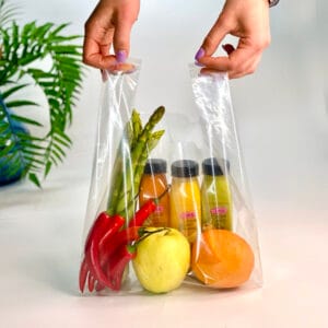 Пакет майка АКТ, 25(2х6)х40, 51 мкм, (50 шт.),LDPE харчовий,прозорий