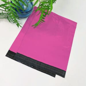 Кур’єрський  пакет 300*400+40, (100 шт.), без карману чорно – рожеві