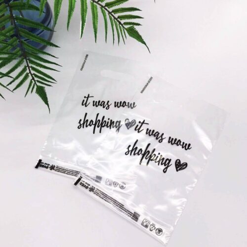 Пакет банан, 20х30(+2,5)см, 51мкм, (100 шт), ” It was wow shoping”, LDPE харчовий, прозорий
